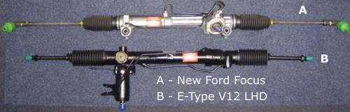 modern and classic power steering racks